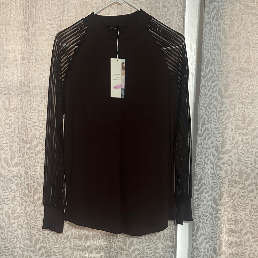 Elegant Black Women's Top